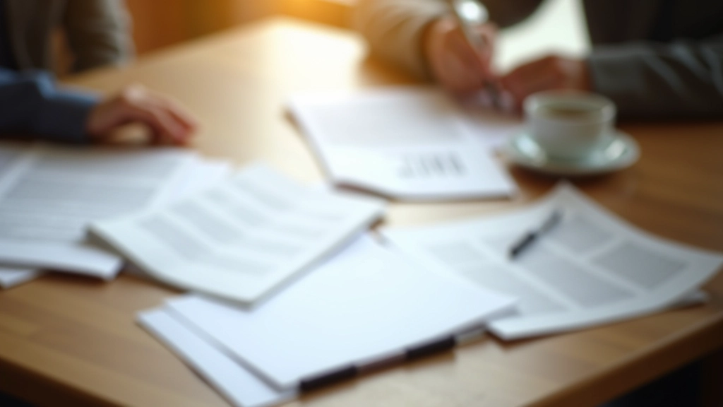 Scrivania con taccuino, penna e materiale di studio per revisione e analisi